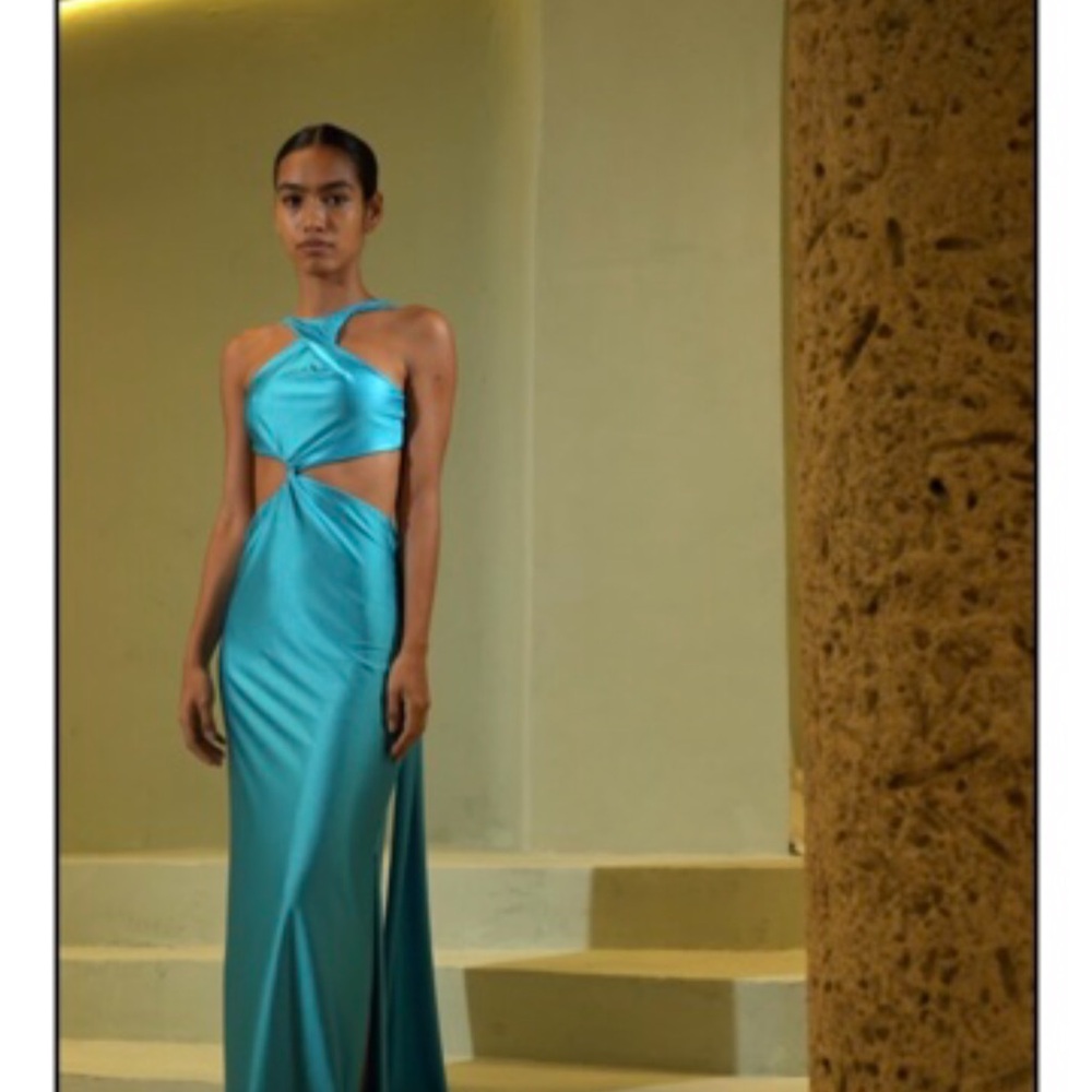 Baobab Collection Aqua Backless Dress